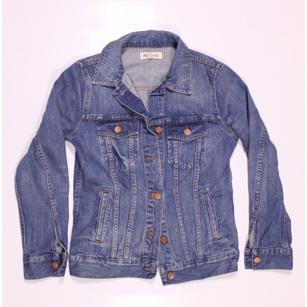 Madewell The Jean Jacket Pinter Wash denim jacket sz XS blue